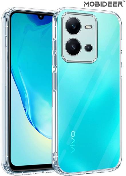 MOBIDEER Back Cover for Vivo V25 5G, Camera Protection, Slim Shockproof, Anti-Dust Plugs Built-in, Bumper Case