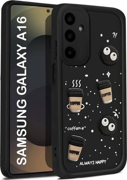 Vshop Back Cover for Samsung Galaxy A16 5G Cute Fun Cartoon 3D Ball Coffee Case