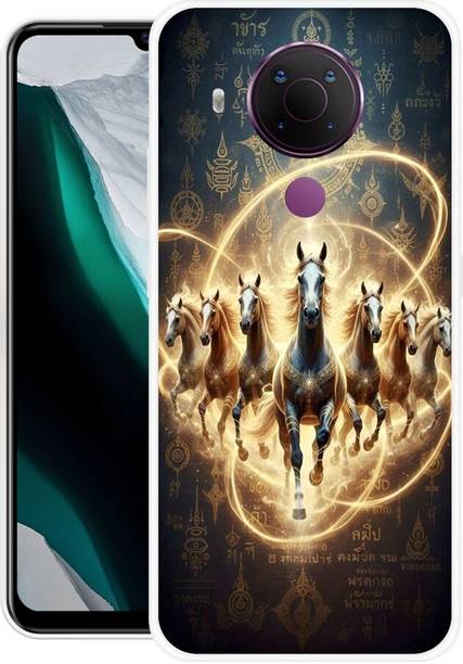 DBR SAFE Back Cover for Nokia 5.3, TA-1234, seven horses, Vastu Shastra