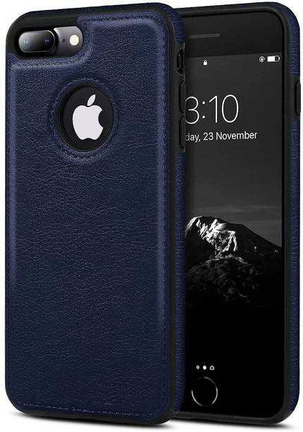 MOBILOVE Back Cover for Apple iPhone 7 Plus / iPhone 8 Plus | PU Leather Flexible With Logo View Back Case Cover