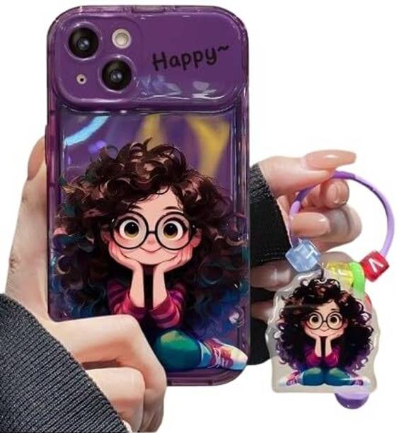 PEEPERLY Back Cover for iPhone 15 Pro Cartoon Geek Girl