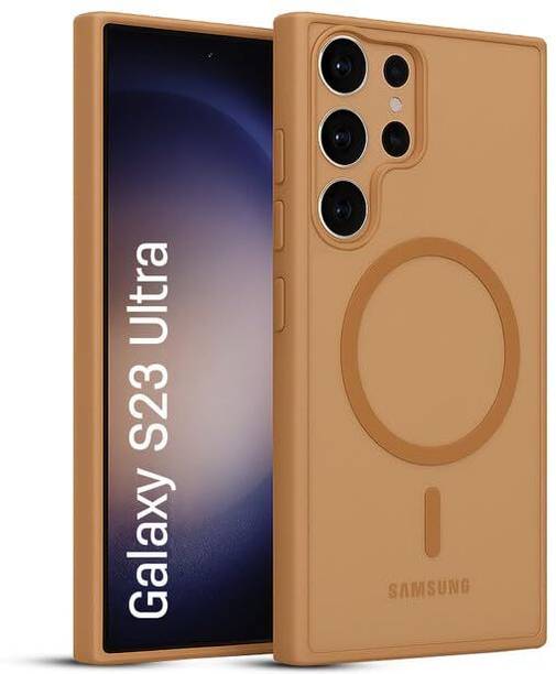 AIBEX Back Cover for Samsung S23 Ultra| Frosted Matte Finish | Slim Protective Case with Mag-Saf Support