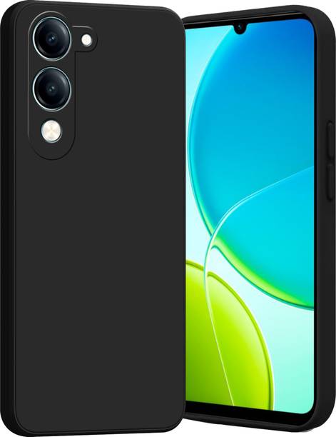 Ascensify Back Cover for Vivo Y19 5G Soft Silicone Shockproof, Flexible, Slim & Protective Case