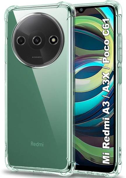 MSDEnterprises Back Cover for Mi Redmi A3 4G/Mi Redmi A3 X 4G/Poco C61 4G 2024