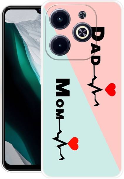 INTELLIZE Back Cover for Infinix HOT 40i MOTHER, MAA, FATHER, LIFE LINE, I LOVE MY MOM DAD