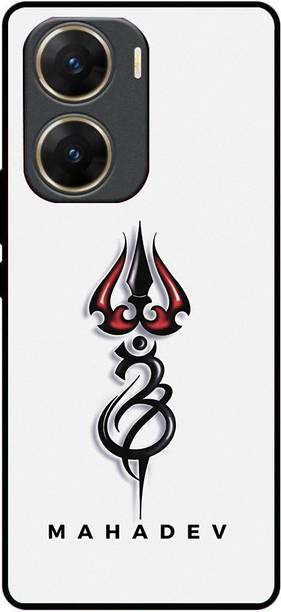 FAZAKA Back Cover for VIVO V29E 5G On Glossy Metal Phone Cover | MAHADEV TRISHUL