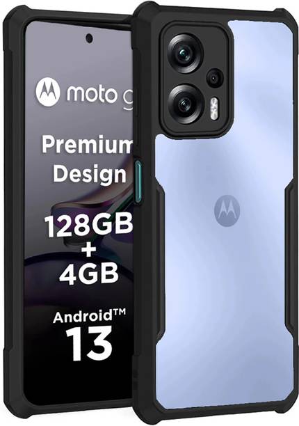 MOBILOVE Back Cover for Motorola Moto G13 | Four Corner Hybrid Soft PC Anti Clear Gel TPU Bumper Back Case