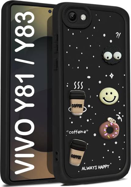 CRAFTIFY Back Cover for VIVO Y83 / VIVO Y81 , 3D Cartoon Coffee Emoji Designer | Shockproof & Stylish