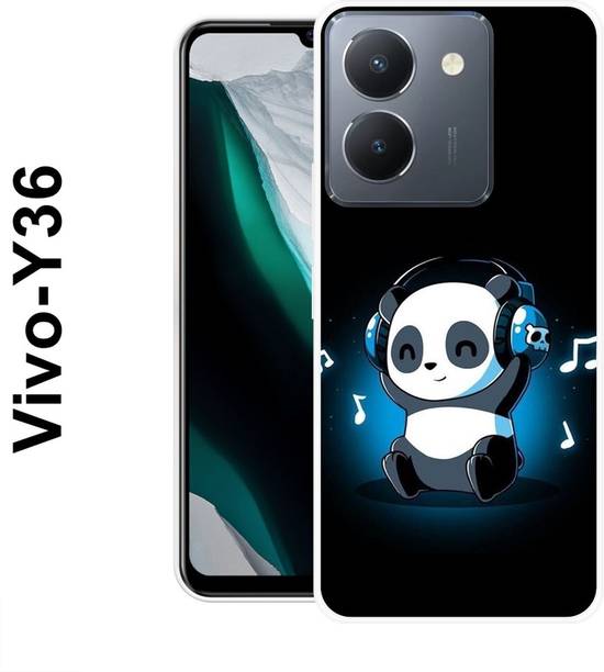 MASURA Back Cover for Vivo Y36, Music, Cute, Baby, Panda, Funky, 536