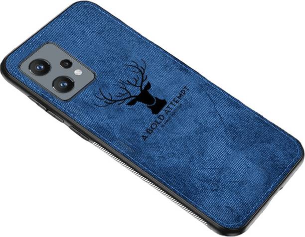 MOBILOVE Back Cover for OnePlus Nord CE 2 Lite 5G | Deer Pattern Cloth Texture Leather Finish Soft Fabric Case