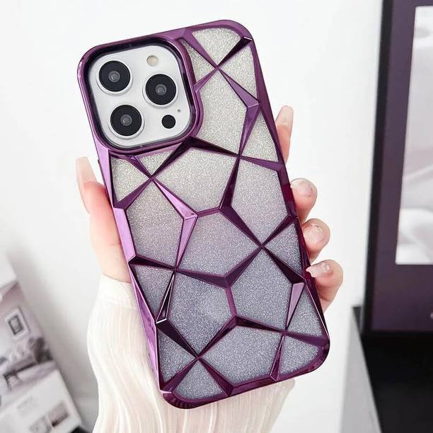 AM7 Back Cover for iPhone 13 Pro Max, Transparent Star Bling Cute Sparkly Glitter Case For iphone 14 Pro Max