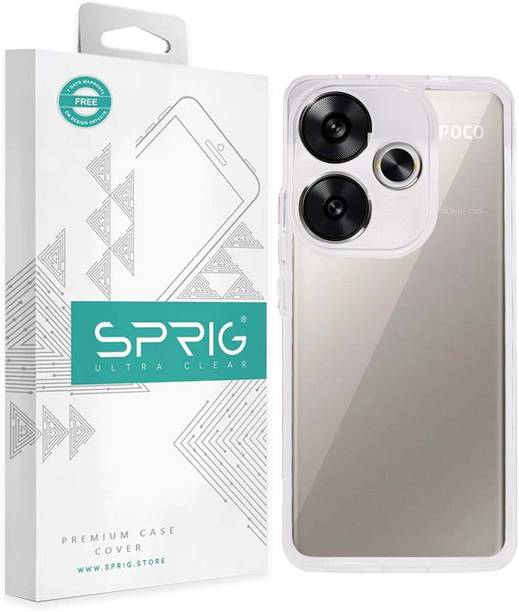 Sprig Back Cover for Sprig Transparent Back Cover for POCO F6 5G, Poco F6 (Transparent, Grip Case, Pack of: 1)