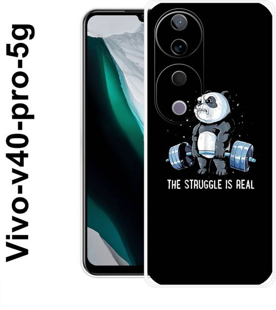 MASURA Back Cover for Vivo V40 Pro 5G, Struggle, Panda, GYM, Bear, Funky, 537