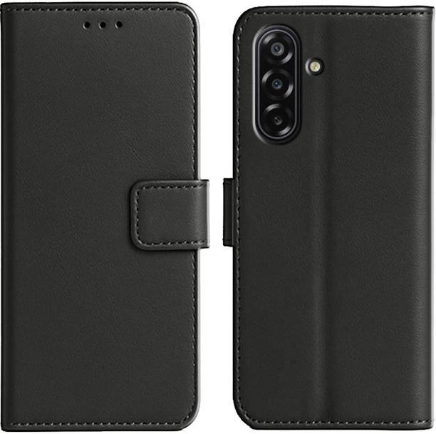 Ascensify Back Cover for Samsung Galaxy F17 5G Premium PU Leather Flip Cover with Card Slots & Stand Feature