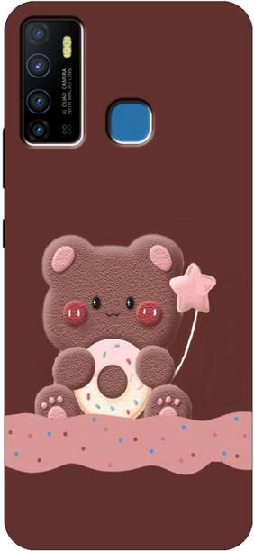 Kotuku Back Cover for Infinix Hot 9, X655D, Cute Teddy Bear, Cartoon, Girls Back Cover