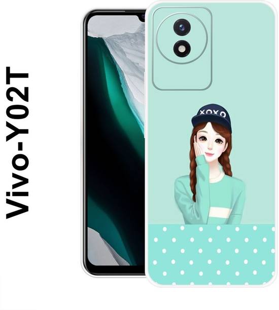 MASURA Back Cover for Vivo Y02T, Anime, Cute, Girl, Funky, Lovely, 157