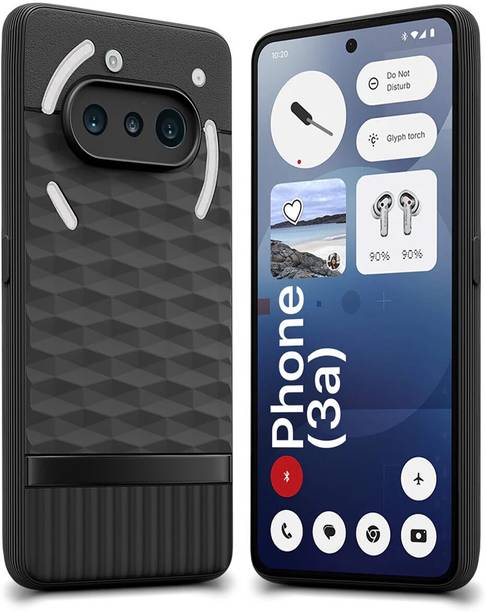 WOW Imagine Back Cover for Nothing Phone 3a Hexa Cube Design | Ultra Slim Soft | Inner Velvet Fabric | Matte Flexible
