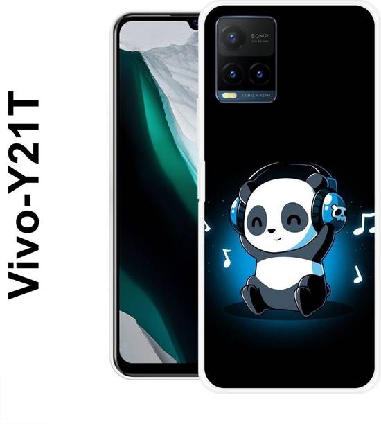 MASURA Back Cover for Vivo Y21T, Music, Cute, Baby, Panda, Funky, 536