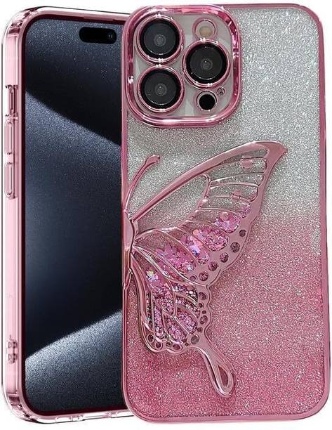 Mintzz Back Cover for APPLE IPHONE 13 PRO MAX, Luxury Butterfly Glitter Girls Cover