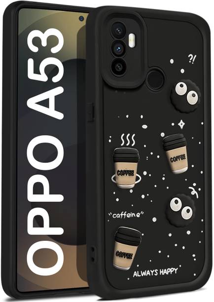 Vshop Back Cover for Oppo A53, Oppo A33 Cute Fun Cartoon 3D Ball Coffee Case