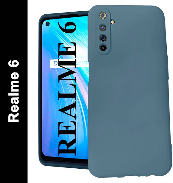 Coverskart Liquid Silicone Back Cover for Realme 6, Silky-Soft Touch Full Body Protection Shockproof Case