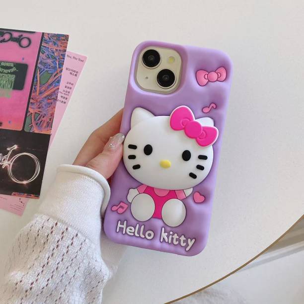 COVERLOGY Back Cover for Apple iPhone 13, iphone 14, Apple iPhone 15, purple hello kitty