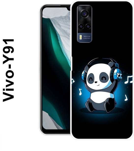 MOBIFLY Back Cover for Vivo Y53s, Music, Cute, Baby, Panda, Funky, 536