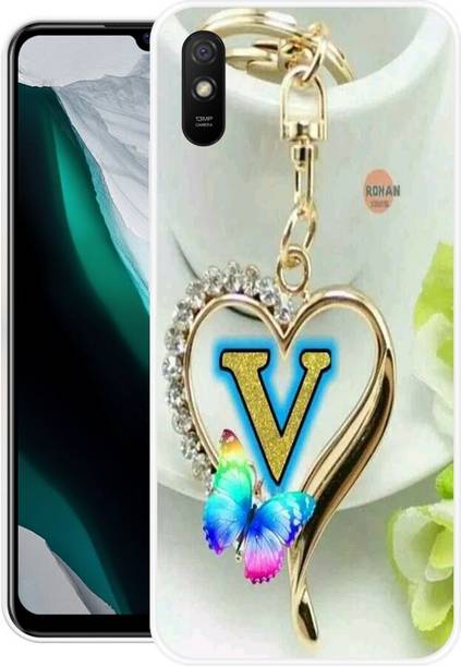 VS PRINT LINK Back Cover for Redmi 9A,M2006C3LG, M2006C3LI ,V LETTER,V NAME,V WORD,V ALPHABET