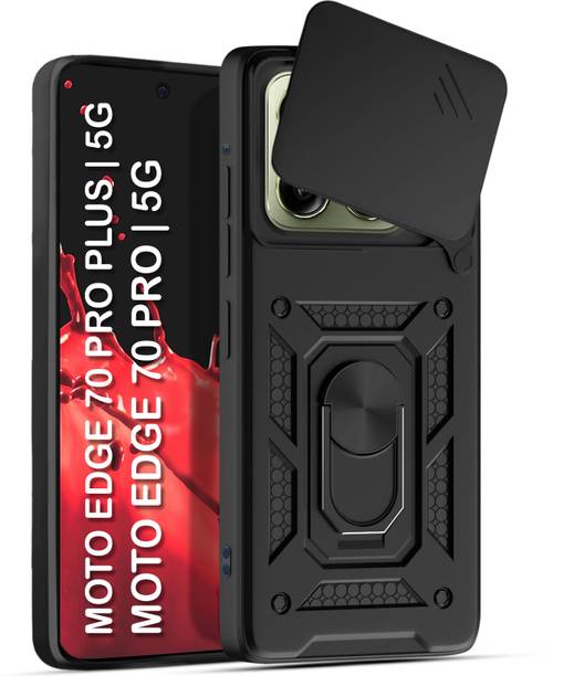 CRAFTIFY Back Cover for Motorola Edge 70 Pro Plus 5G |D10 Tough Armor|Sliding Camera Shield|Ring Holder