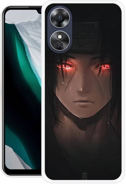 INTELLIZE Back Cover for OPPO A17k ITACHI UCHIHA, GIRL, ANIMATION, ANIME, CARTOON
