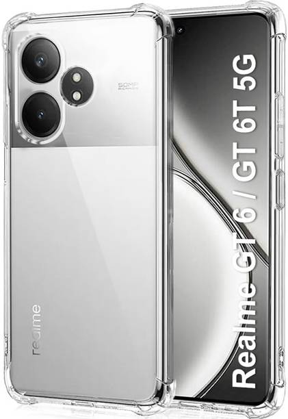 ShieldTech Back Cover for Realme GT 6 5G, With 360 Degree Protection Crystal Clear Soft TPU + PC Case