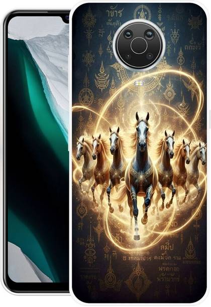 DBR SAFE Back Cover for Nokia G10, TA-1334, seven horses, Vastu Shastra