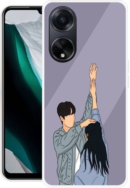 Fashion Crush Back Cover for OPPO F23 5G, CPH2527,GIRL BOY LOVE, COUPLE, back cover