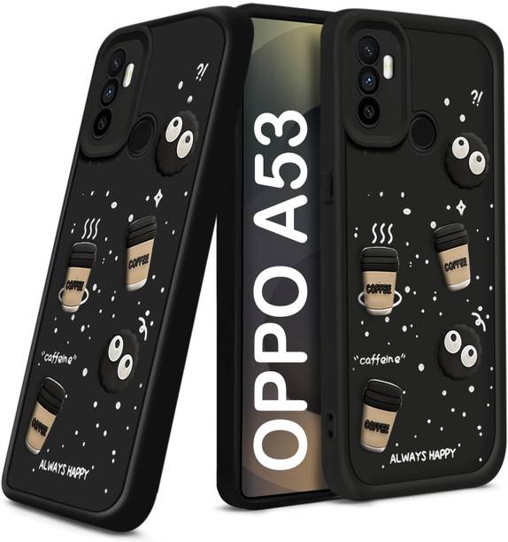 TRUEUPGRADE Back Cover for Oppo A53, Oppo A33 Cute Fun Cartoon 3D Ball Coffee Case