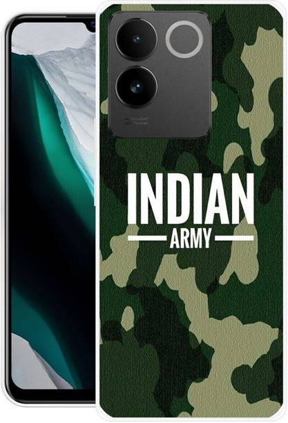 JUGGA Back Cover for vivo iQOO Z7 Pro, I2301, INDIAN, ARMY, TEXTURE, MILITRY, LOGO