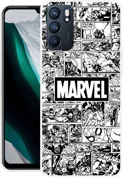 DIMORA Back Cover for Oppo Reno6 5G, PEQM00, MARVEL, SERIES, COMIC, SUPERHEROS