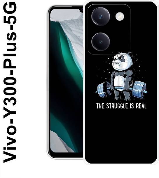 MASURA Back Cover for Vivo Y300 Plus 5G, Struggle, Panda, GYM, Bear, Funky, 537