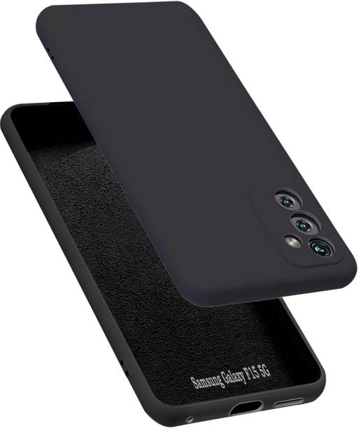 VAPRIF Back Cover for Samsung Galaxy F15 5G, Matte Rubberized Soft Silicone Protective Cloth Inside