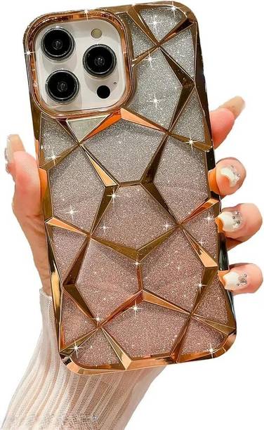 Rakulo Back Cover for Apple Iphone 12 Pro Max, Diamond Cut Back Cover, Geometric Marble Design