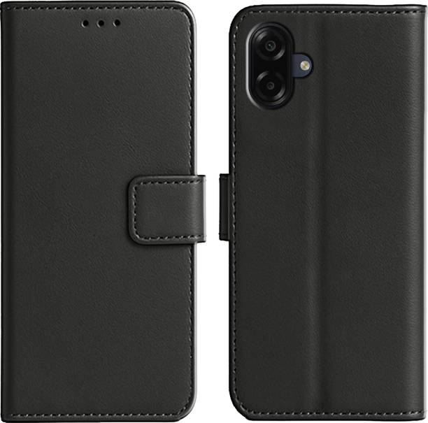 Ascensify Back Cover for Samsung Galaxy M07 5G Premium PU Leather Flip Cover with Card Slots & Stand Feature