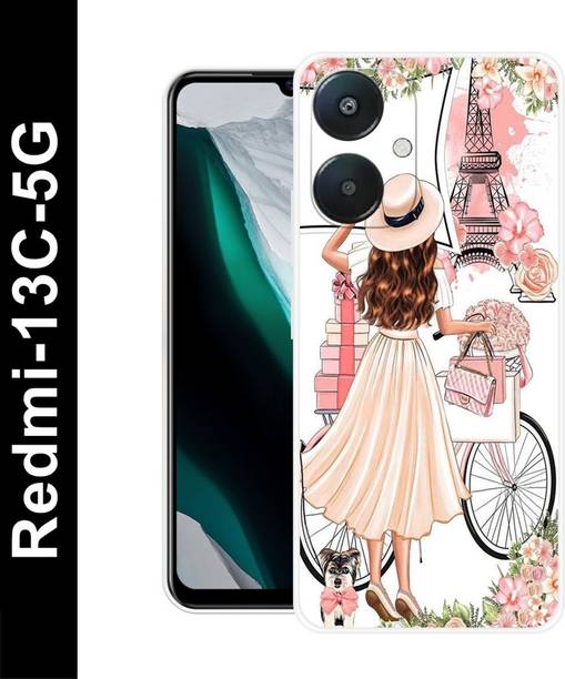 ब्लव्वर REDMI 13c 5G, beautiful girl back cover के लिए