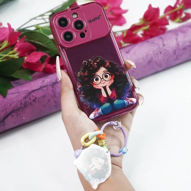 PEEPERLY Back Cover for iPhone 13 Pro Max Cartoon Geek Girl