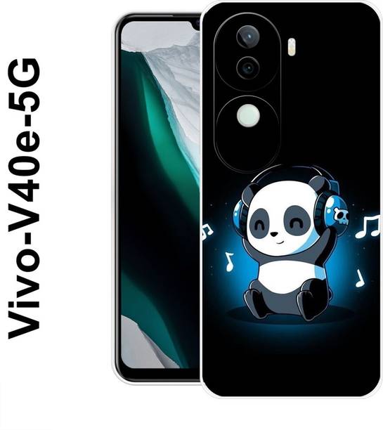 MASURA Back Cover for Vivo V40e 5G, Music, Cute, Baby, Panda, Funky, 536