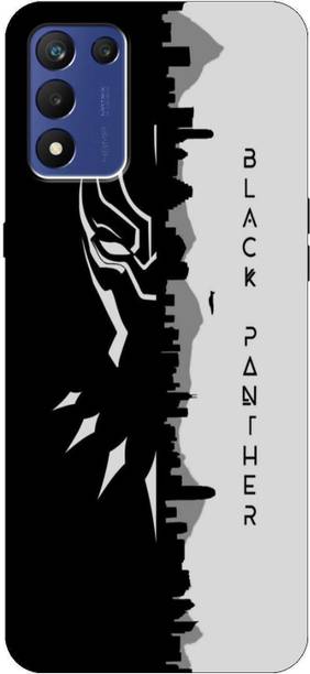 iprinto Back Cover for Realme 9 5G Speed Edition, Realme 9 5g SE Black panther Back Cover