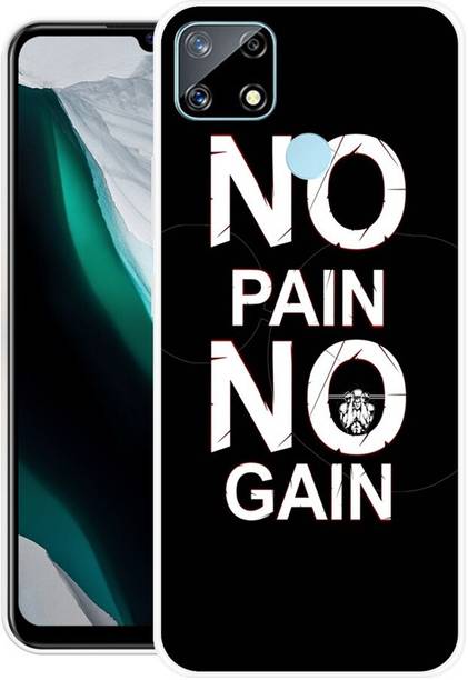 Rockyard Back Cover for Realme Narzo 20, RMX2193, NO, PAIN, NO, GAIN, GYM, WORKOUT