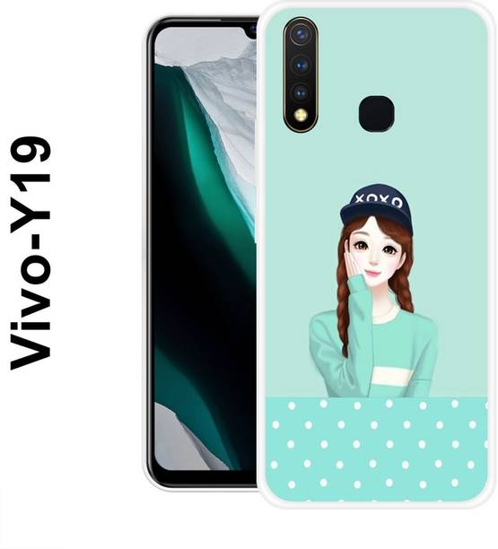 MASURA Back Cover for Vivo Y19, Anime, Cute, Girl, Funky, Lovely, 157