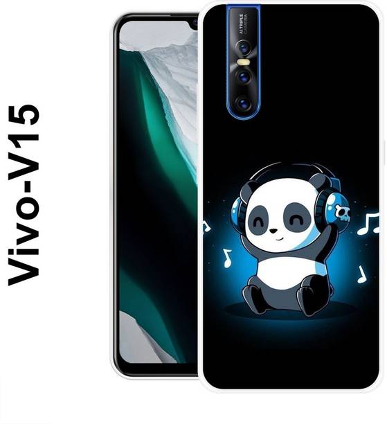 MASURA Back Cover for Vivo V15, Music, Cute, Baby, Panda, Funky, 536