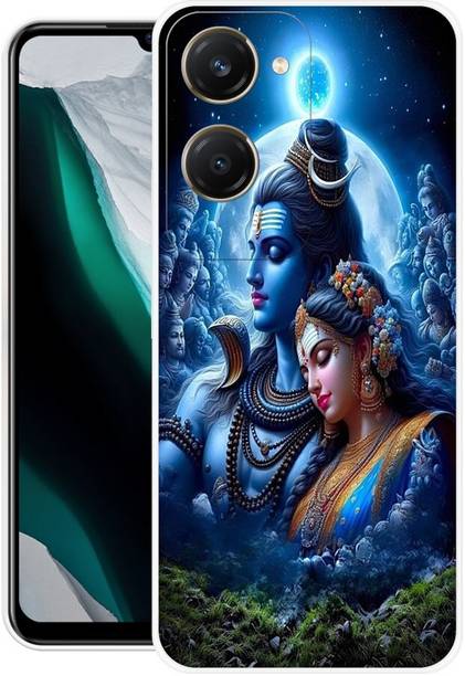 LUCKY MOBI.COM Back Cover for Vivo Y28s 5G, mahadev, shivji, trishul, KRISHNA, GOD, MAHAKAL PRINTED BACK COVER