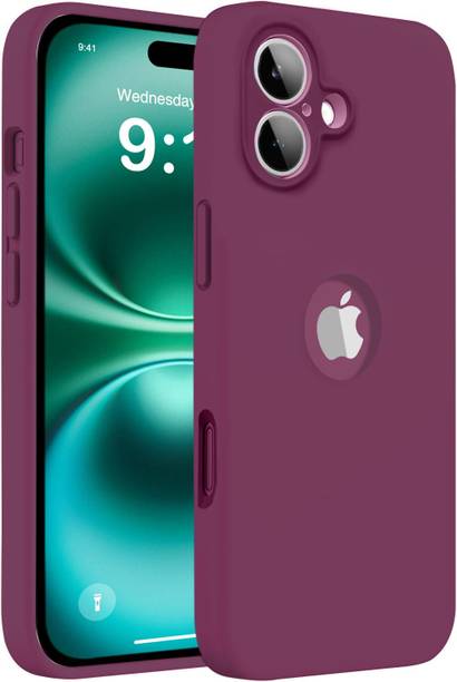 TRUEUPGRADE Back Cover for iPhone 16 Plus 6.7 inches Logo Cut Liquid Silicone 4 Layer Protective Covers