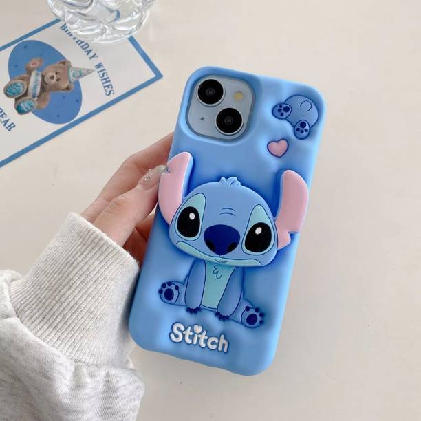 COVERLOGY Back Cover for iphone 16, blue stitch